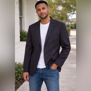 Jachs New York Tailoring Mens Textured Sport Coat Blazer Business Casual Jacket